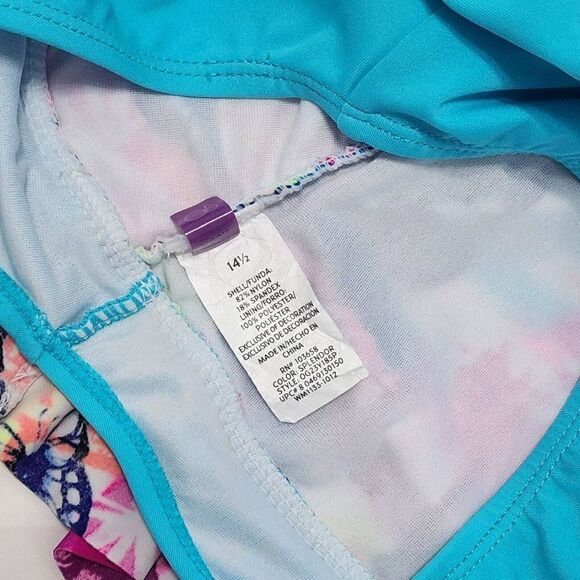3 GIRLS Swimsuits - Size 14/14+/14+ Op, Lands' end - Turquoise - Picture 5 of 14